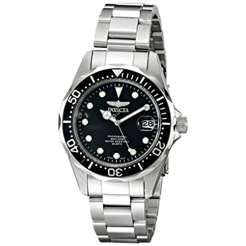 Invicta Pro Diver Black Dial Stainless Steel Men's Watch 17046 watches