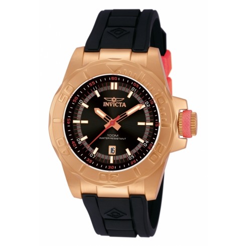 Invicta Pro Diver Black Rubber Quartz Men's 12166 watches