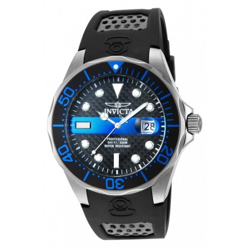 Invicta Pro Diver Blue Dial Black Polyurethane Men's Watch 14838 watches