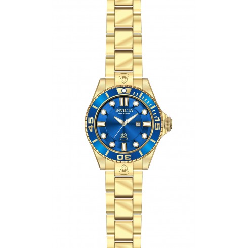 Invicta Pro Diver Blue Dial Gold-plated Ladies Watch 19818 watches