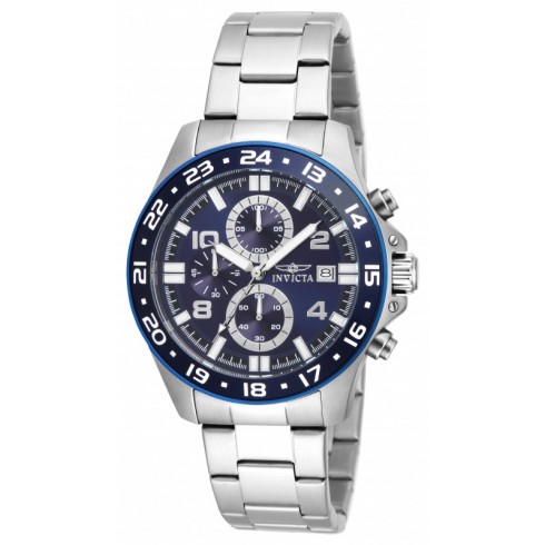 Invicta Pro Diver Blue Dial Men's Chronograph Stainless Steel Watch 16025 watches