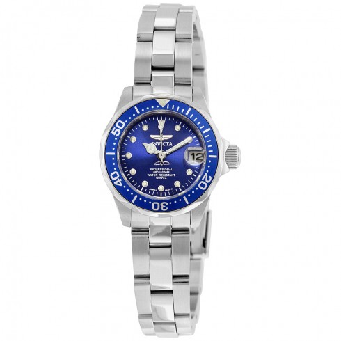 Invicta Pro Diver Blue Dial Stainless Steel Ladies Watch 17034 watches