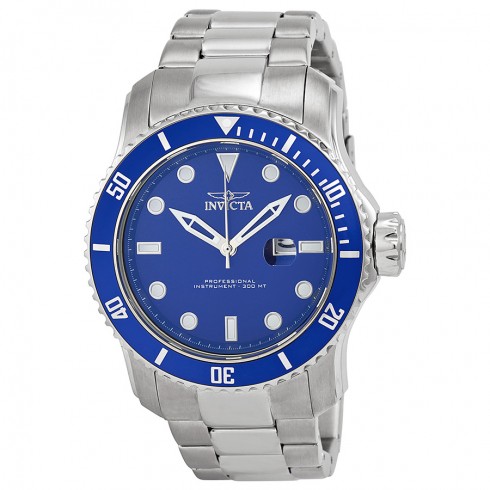 Invicta Pro Diver Blue Dial Stainless Steel Men's Watch 15076 watches