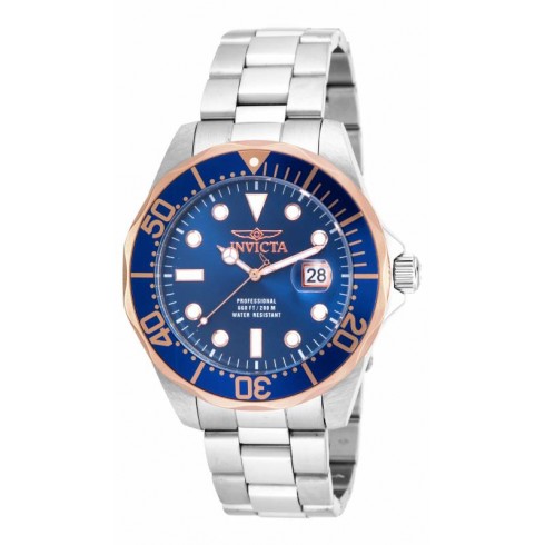 Invicta Pro Diver Blue Dial Stainless Steel Men's Watch 17554 watches