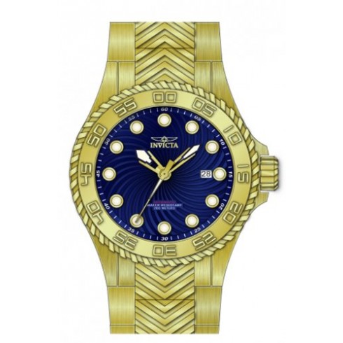 Invicta Pro Diver Blue Dial Yellow Gold-plated Men's Watch 12921 watches