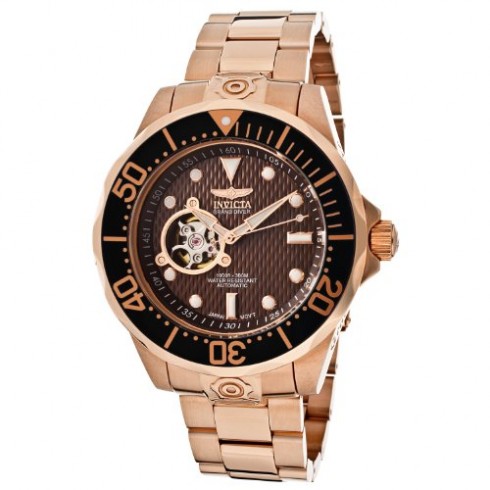 Invicta Pro Diver Brown Dial 18kt Rose Gold-plated Men's Watch 13713 watches