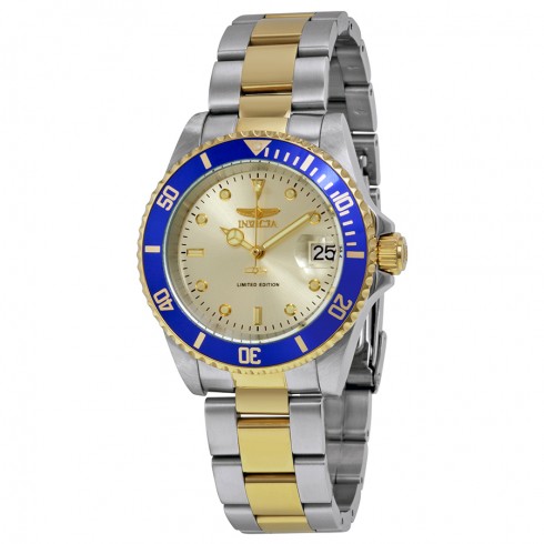 Invicta Pro Diver Champagne Dial Two-tone Men's Watch ILE8928OBA watches
