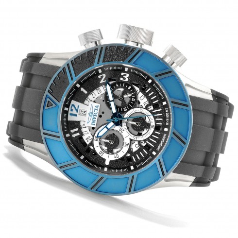 Invicta Pro Diver Chronograph Black Dial Black Blue PVD Men's Watch 14026 watches