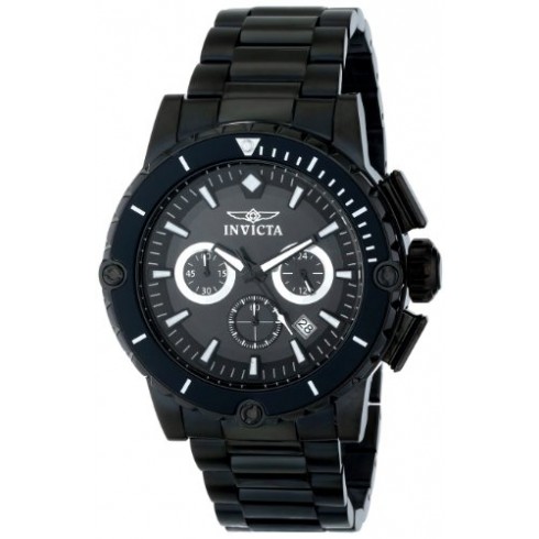 Invicta Pro Diver Chronograph Black Dial Black Ion-plated Men's Watch 15404 watches