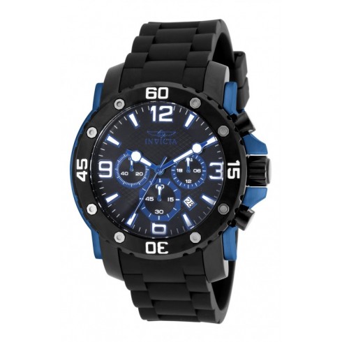 Invicta Pro Diver Chronograph Black Dial Black Ion-plated Men's Watch 18169 watches