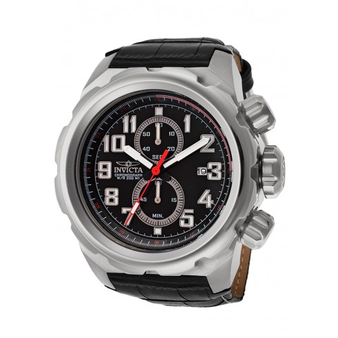 Invicta Pro Diver Chronograph Black Dial Black Leather Men's Watch 15066 watches