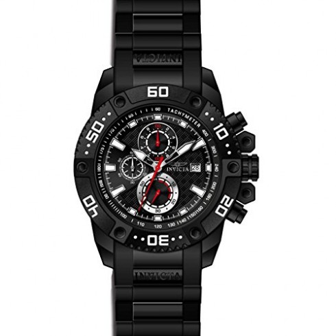 Invicta Pro Diver Chronograph Black Dial Black Polyurethane Men's Watch 21778 watches