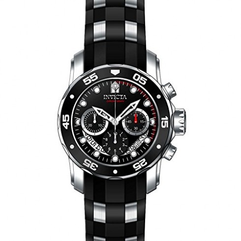 Invicta Pro Diver Chronograph Black Dial Black Polyurethane Men's Watch 21927 watches