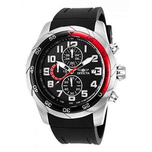 Invicta Pro Diver Chronograph Black Dial Black Polyurethane Men's Watch 21945 watches