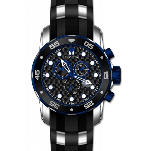 Invicta Pro Diver Chronograph Black Dial Black Rubber Men's Watch 17878 watches