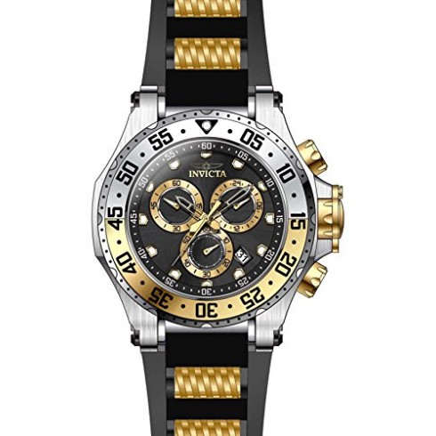 Invicta Pro Diver Chronograph Black Dial Black Silicone Men's Watch 21832 watches