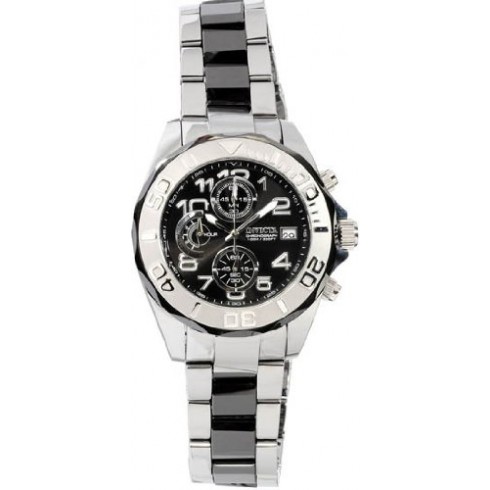 Invicta Pro Diver Chronograph Black Dial Ceramic and Stainless Steel Men's Watch 1248 watches