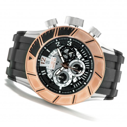 Invicta Pro Diver Chronograph Black Dial Gold-tone PVD Men's Watch 14022 watches