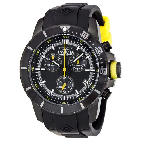 Invicta Pro Diver Chronograph Black Dial Rubber Men's Watch 11748 watches