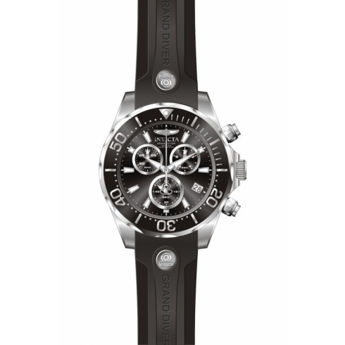 Invicta Pro Diver Chronograph Black Dial Stainless Steel Black Rubber Men's Watch 12396 watches