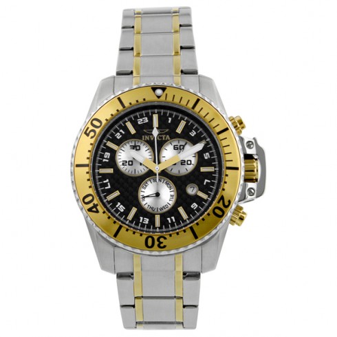 Invicta Pro Diver Chronograph Black Dial Stainless Steel Men's Watch 11285 watches