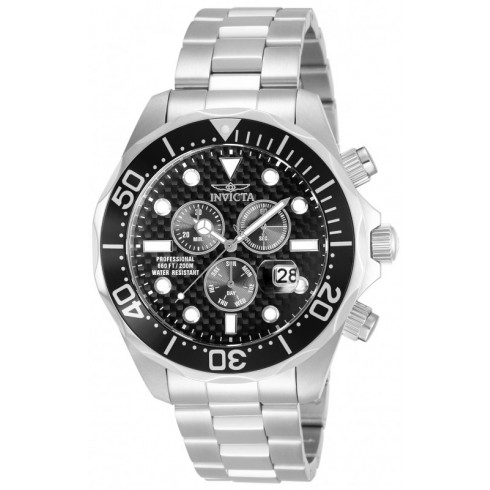 Invicta Pro Diver Chronograph Black Dial Stainless Steel Men's Watch 12568 watches