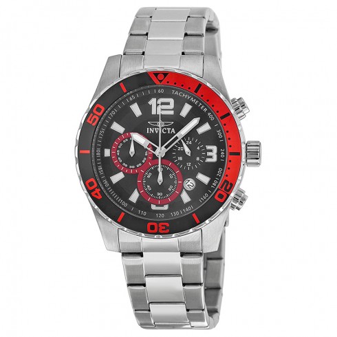 Invicta Pro Diver Chronograph Black Dial Stainless Steel Men's Watch 12801 watches