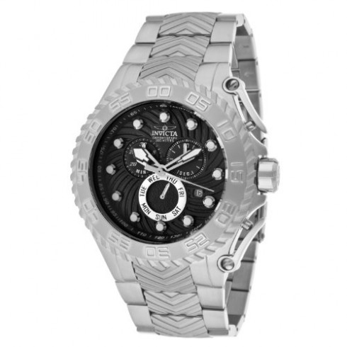 Invicta Pro Diver Chronograph Black Dial Stainless Steel Men's Watch 12931 watches