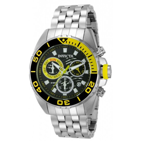 Invicta Pro Diver Chronograph Black Dial Stainless Steel Men's Watch 14723 watches