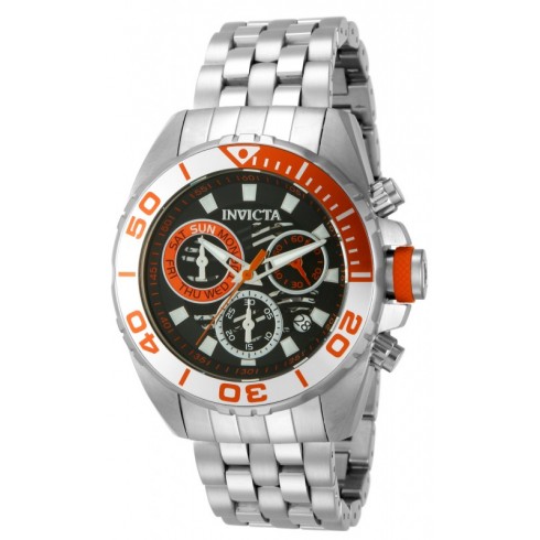 Invicta Pro Diver Chronograph Black Dial Stainless Steel Men's Watch 14726 watches