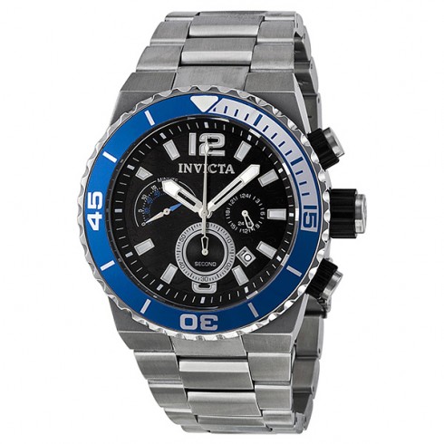 Invicta Pro Diver Chronograph Black Dial Stainless Steel Men's Watch 80241 watches