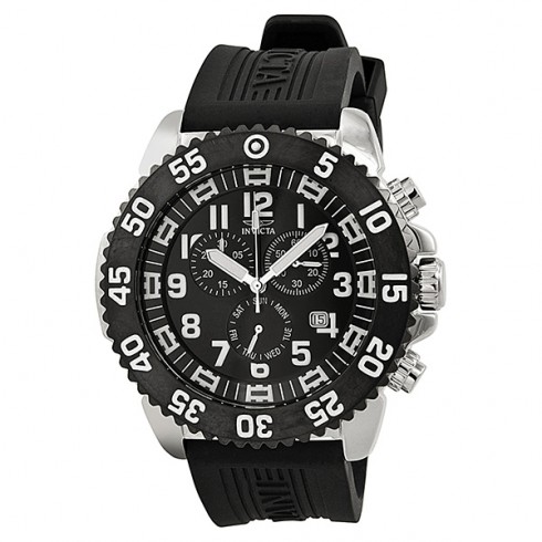 Invicta Pro Diver Chronograph Black Dial Stainless Steel Men's Watch and Strap Set 12530 watches