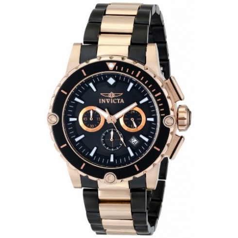 Invicta Pro Diver Chronograph Black Dial Two-tone Men's Watch 15403 watches