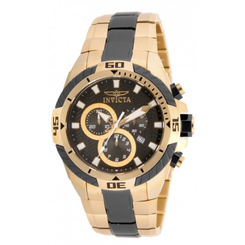 Invicta Pro Diver Chronograph Black Dial Two-tone Men's Watch 16066 watches