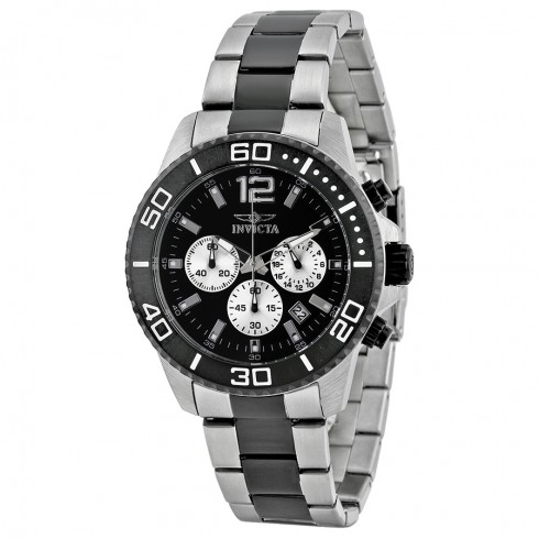 Invicta Pro Diver Chronograph Black Dial Two-tone Men's Watch 17401 watches