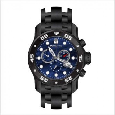 Invicta Pro Diver Chronograph Blue Dial Black Ion-plated Men's Watch 80077 watches