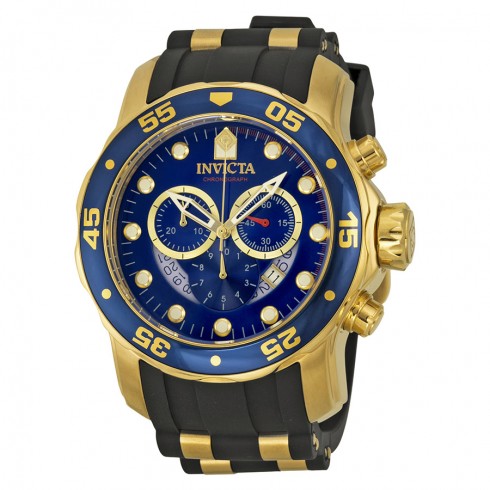 Invicta Pro Diver Chronograph Blue Dial Black Rubber Men's Watch 6983 watches
