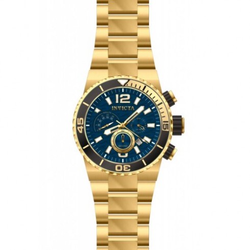 Invicta Pro Diver Chronograph Blue Dial Gold-plated Men's Watch 80245 watches