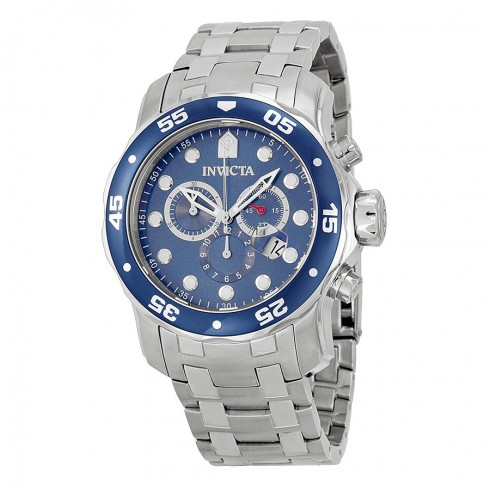 Invicta Pro Diver Chronograph Blue Dial Stainless Steel Men's Watch 0070 watches
