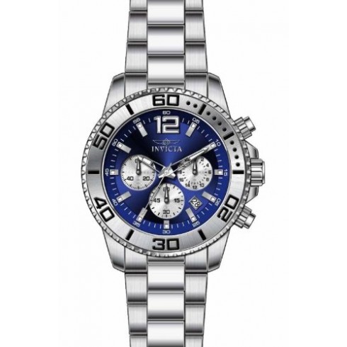 Replica Invicta Pro Diver Chronograph Blue Dial Stainless Steel Men's Watch 17397 Watch