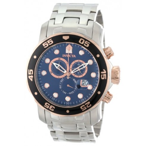 Invicta Pro Diver Chronograph Blue Dial Stainless Steel Men's Watch 80038 watches