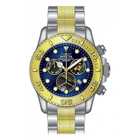 Invicta Pro Diver Chronograph Blue Dial Two-tone Men's Watch 20346 watches