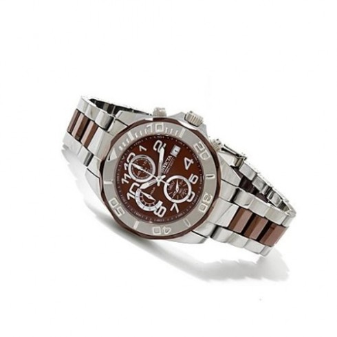 Invicta Pro Diver Chronograph Brown Dial Stainless Steel and Ceramic Men's Watch 1249 watches