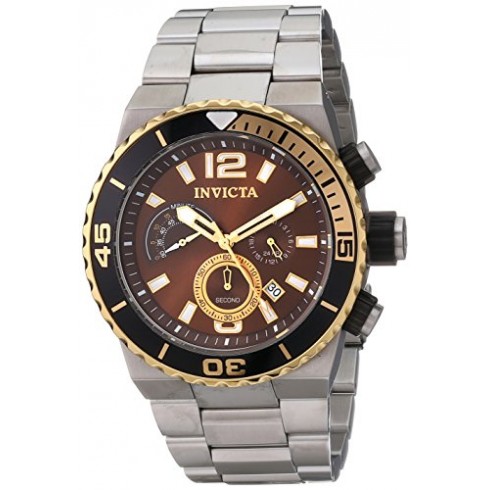 Invicta Pro Diver Chronograph Brown Dial Stainless Steel Men's Watch 12994 watches