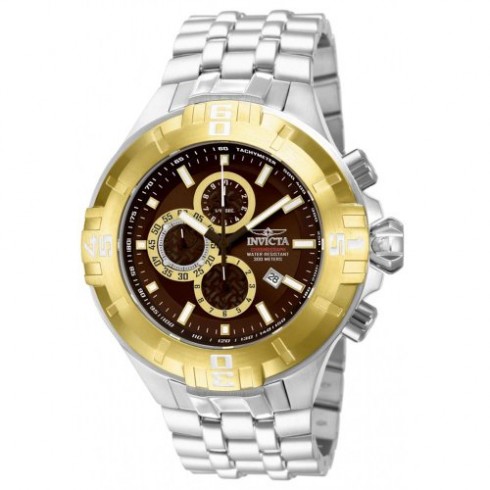 Invicta Pro Diver Chronograph Brown Gold-tone Dial Stainless Steel Men's Watch 12361 watches