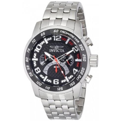 Invicta Pro Diver Chronograph Carbon Fiber Dial Stainless Streel Men's Watch 16068 watches