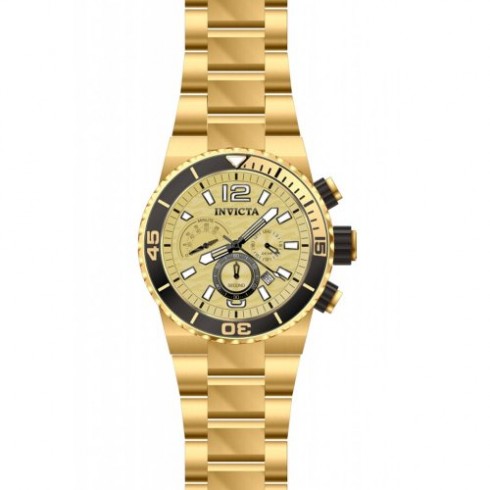 Invicta Pro Diver Chronograph Champagne Dial Gold-plated Men's Watch 80243 watches