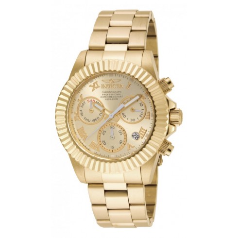 Invicta Pro Diver Chronograph Champagne Dial Gold-tone Men's Watch 16346 watches