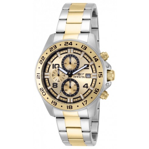 Invicta Pro Diver Chronograph Gold Dial Two-tone Men's Watch 13867 watches