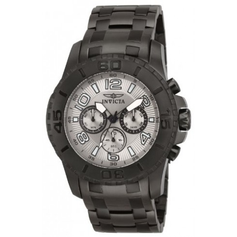 Invicta Pro Diver Chronograph Grey Dial Black Ion-plated Men's Watch 15024 watches